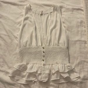 Cute going out top, white, size small